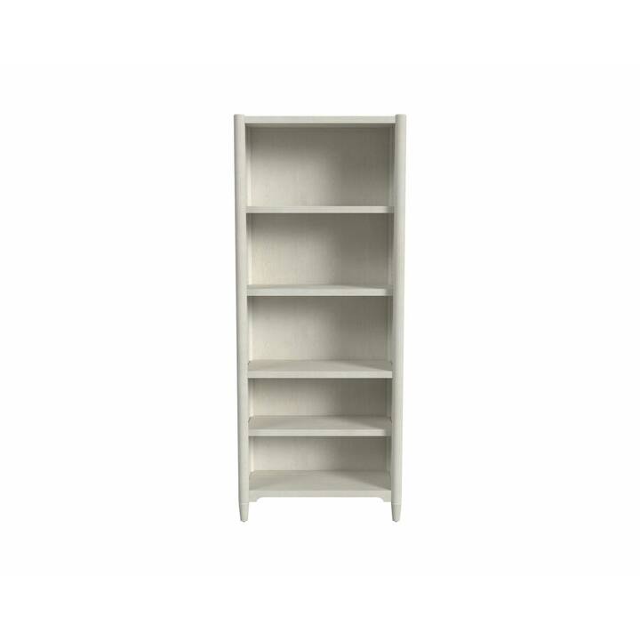 Modern Wood Open Bookcase, Office Shelving, Storage Cabinet, Fully Assembled, White