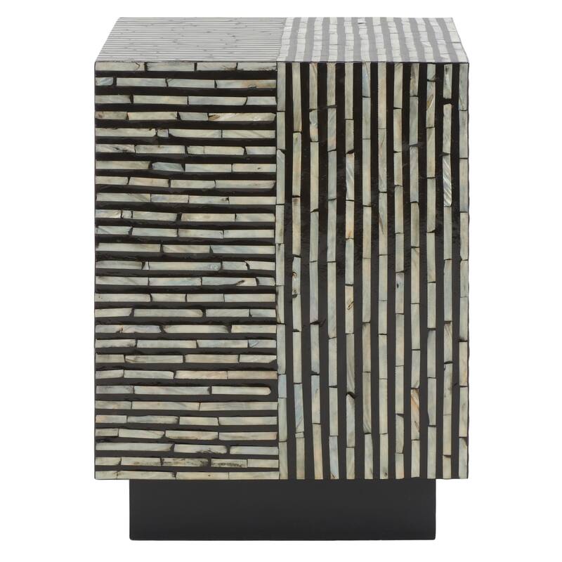 SAFAVIEH Heidrun Square Stool - 14" W x 14" D x 19" H - 14Wx14Dx19H