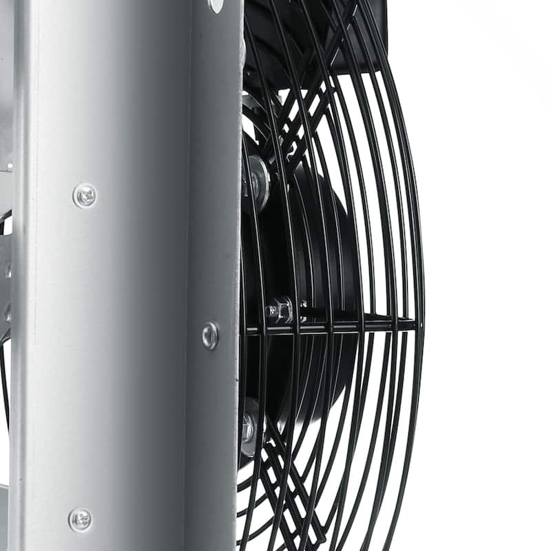 10" Shutter Exhaust Fan, High-speed 820 CFM, Aluminum Wall Mount Attic Fan with AC-motor, Ventilation and Cooling