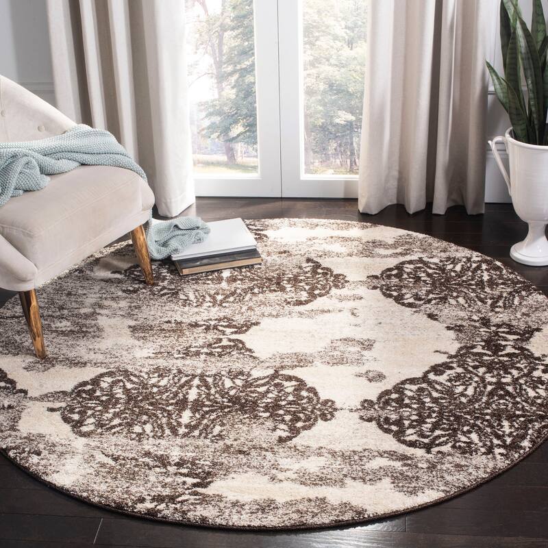 SAFAVIEH Retro Charlottie Distressed Modern Abstract Rug