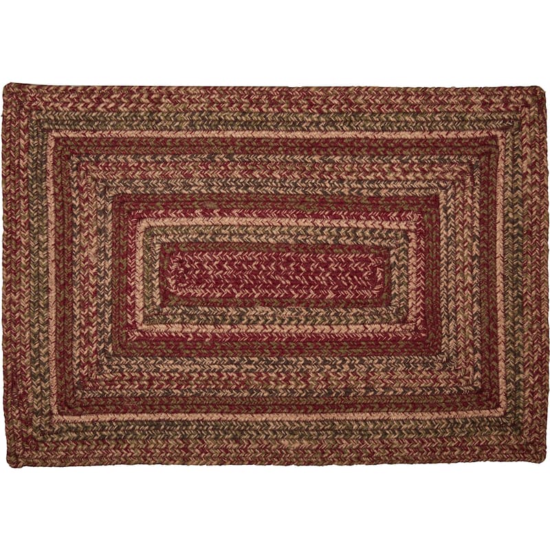 Cider Mill Jute Rug Rect w/ Pad 20x30 - 20" x 30"