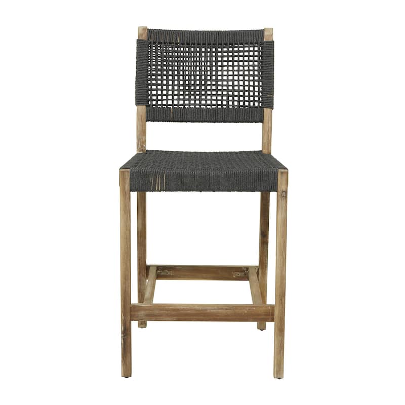 Dark Grey Wood Contemporary Outdoor Sofa or Chair