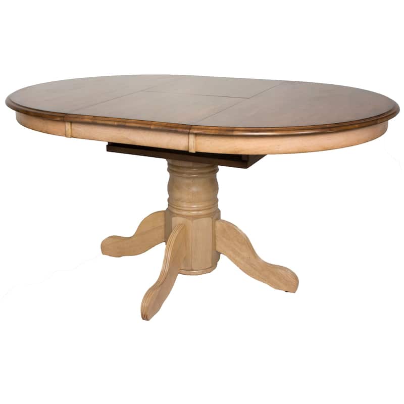 Extendable Dining Table - 42" Round to 60" Oval - Seats 6 - Butterfly Table - 60