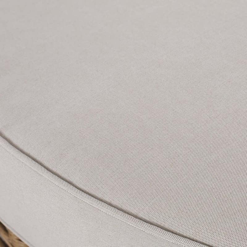 Light Brown Outdoor Daybed Woven Wicker, Water-Resistant Cushions by Christopher Knight Home