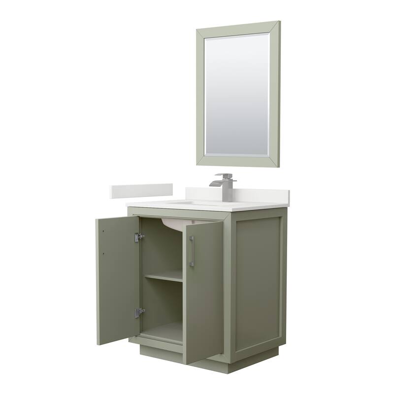 Wyndham Collection WCF111130S-QTZ-UNSM24 Icon 30" Free Standing Single