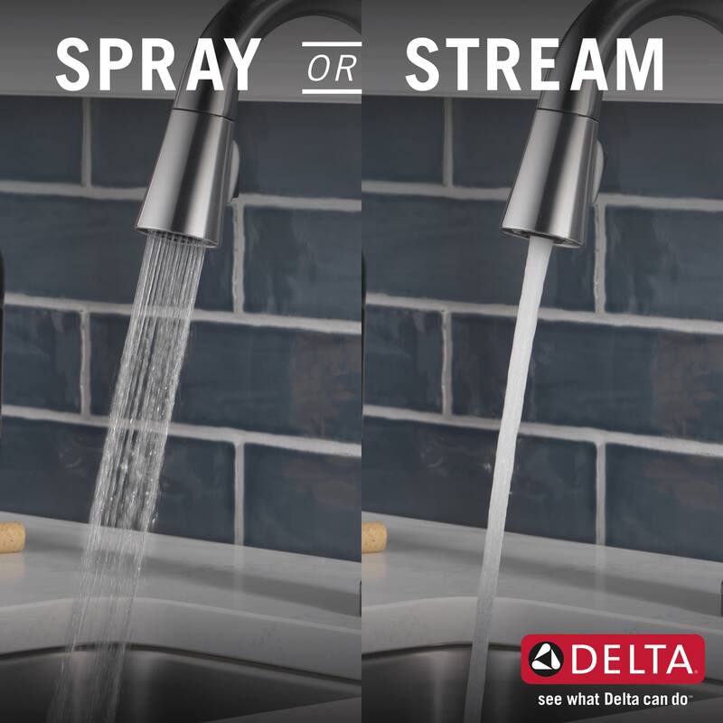 Delta Emmeline 1.8 GPM Single Hole Pull Down Bar/Prep Faucet with