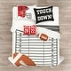 preview thumbnail 9 of 19, Lush Decor American Football Reversible Oversized Kids Quilt