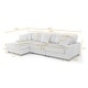 preview thumbnail 36 of 153, 118.4"W Plush Modular Sectional Sofa with Pillows