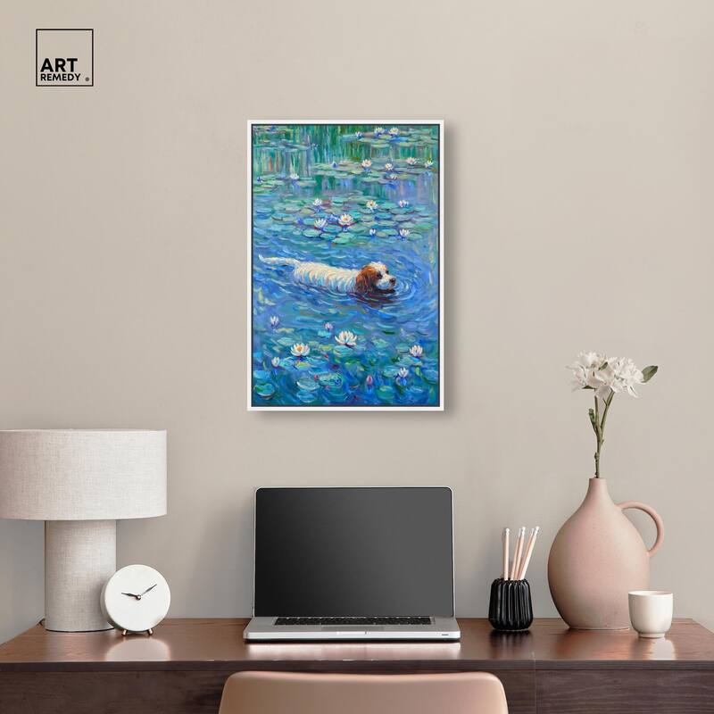 Lily Lagoon III Canvas by Art Remedy