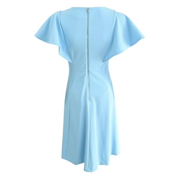 calvin klein short sleeve a line dress