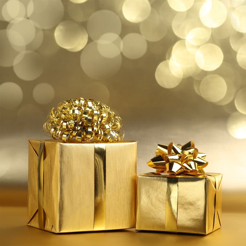 36pcs 3" Mini Star Gift Bows Metallic Christmas Bows for Gift Wrapping