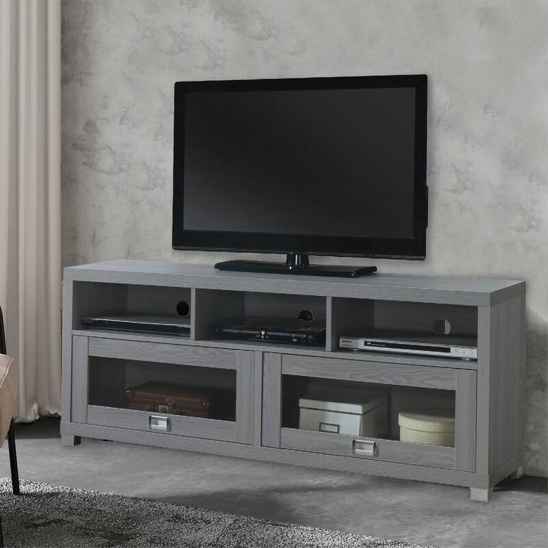Grey TV Stand for TVs up to 75in Bed Bath & Beyond 35493283