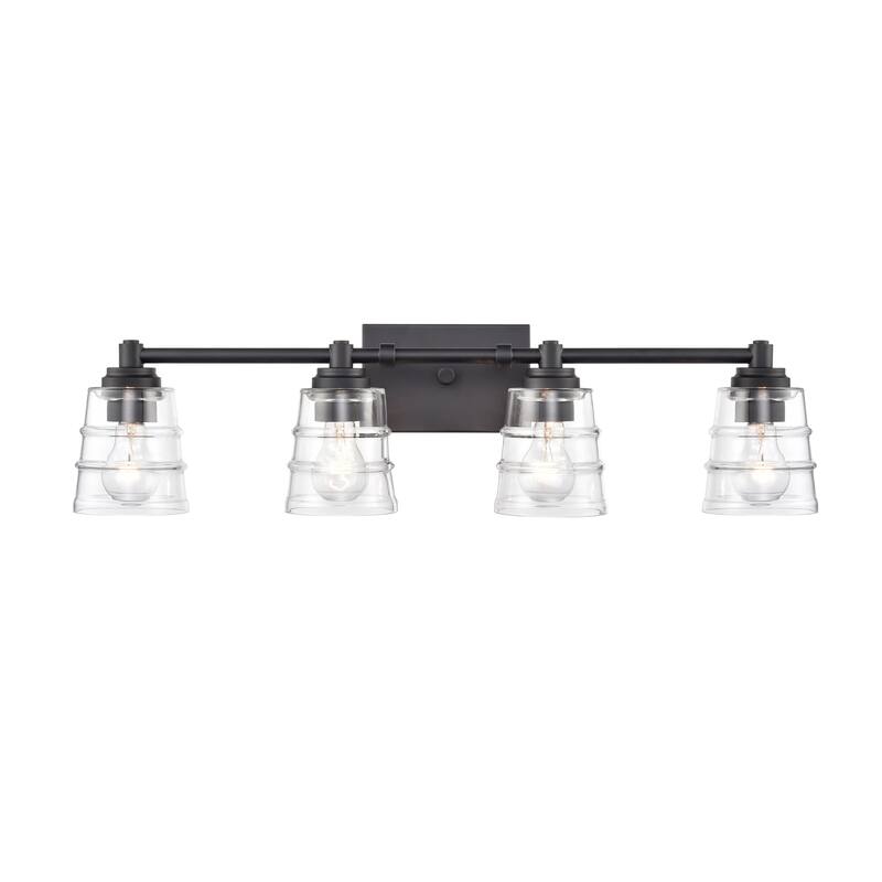 Pulsate 13-inch Wide 2-Light Vanity Light in Satin Brass - 30.25 - Matte Black