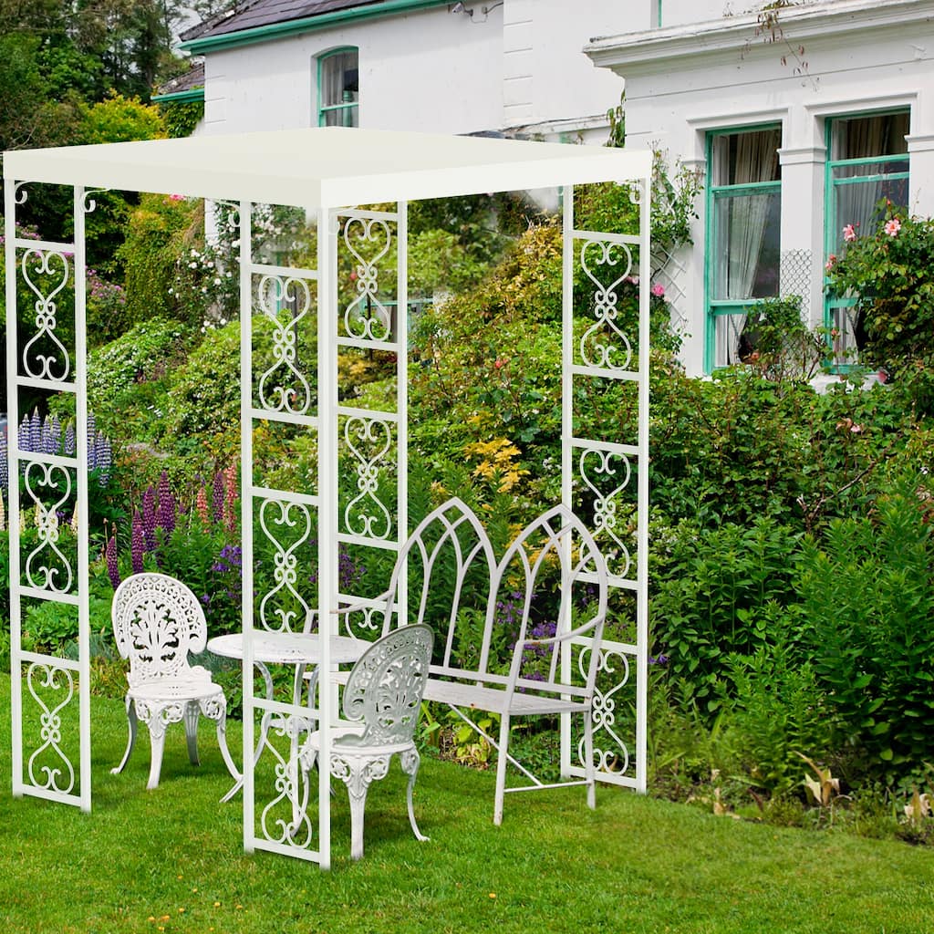 Wedding Ceremony Arch Outdoor Canopy Tent Metal Backdrop Stand Pergola