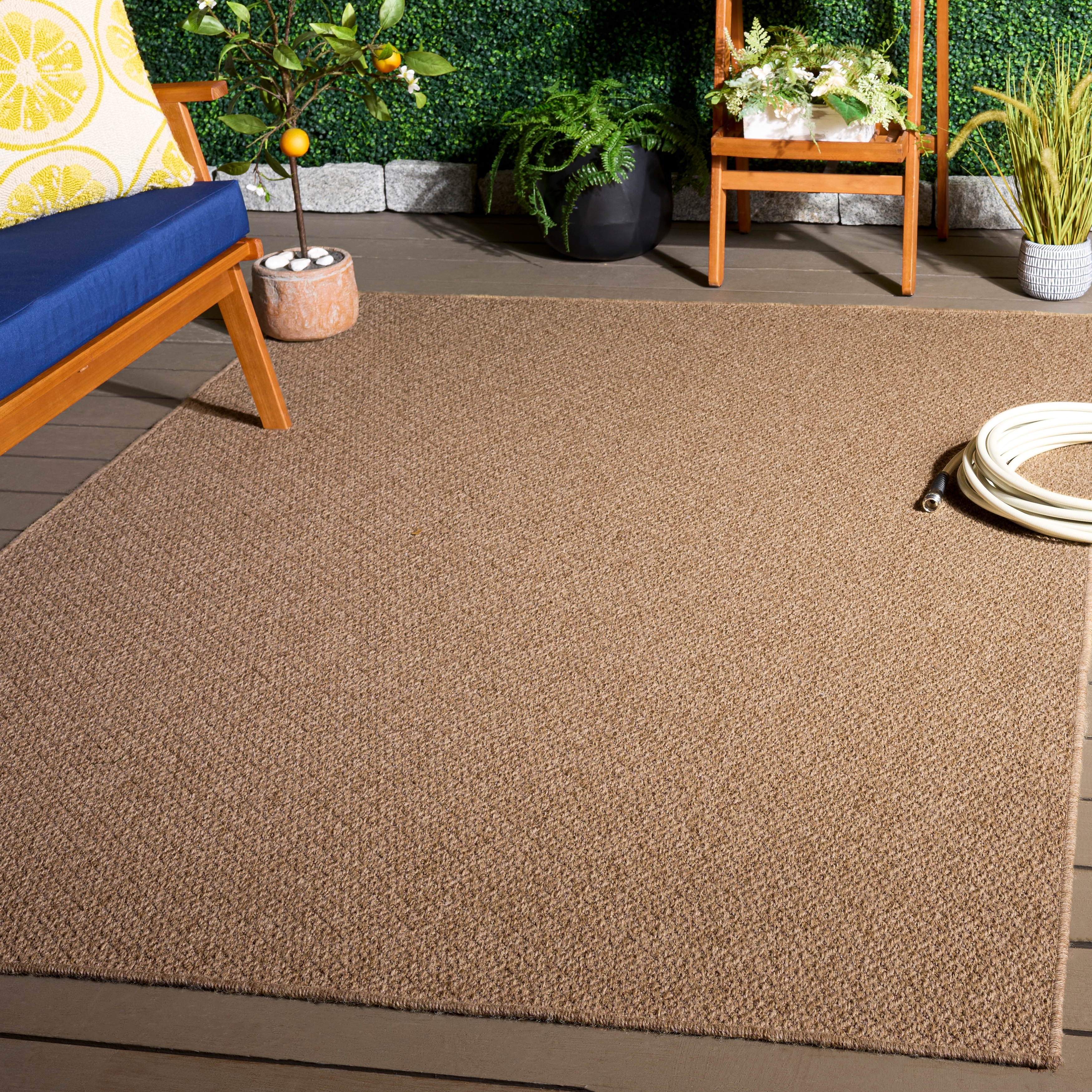 SAFAVIEH Sisal Performance Kasia Washable Indoor/Outdoor Rug - Weather Resistant & Easy Cleaning