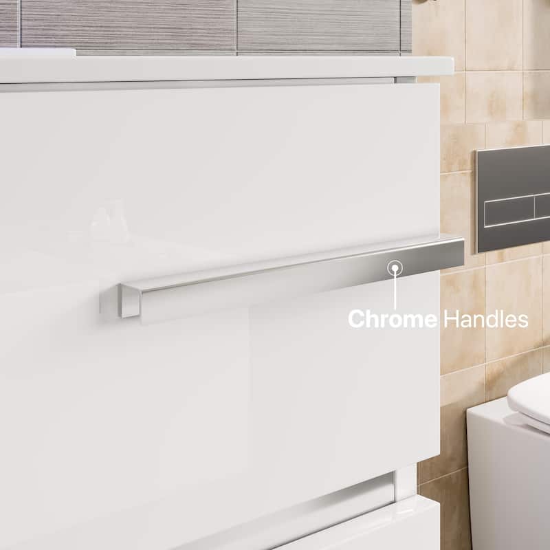 Eviva Deluxe 20"W x 18"D Vanity with White Porcelain Integrated Sink
