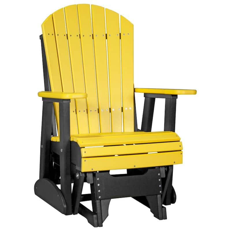 Poly Lumber Adirondack Glider - 2' - Yellow & Black