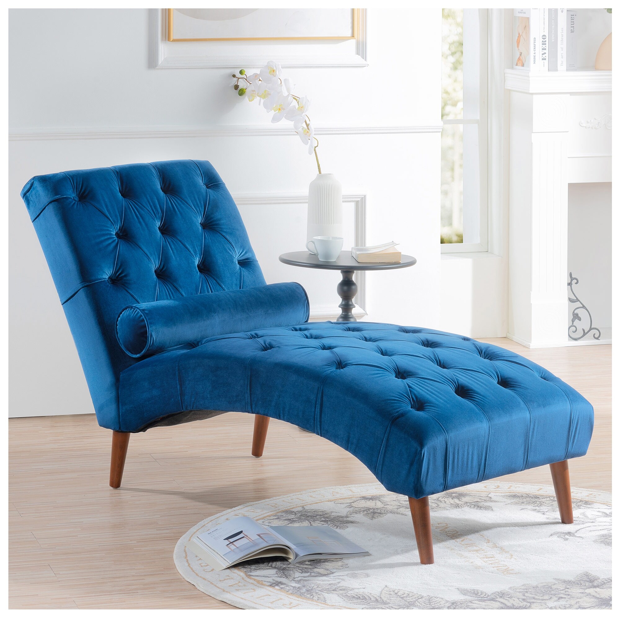 Royal blue bedroom best sale chair