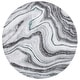 preview thumbnail 99 of 104, SAFAVIEH Craft Clytie Modern Abstract Marble Pattern Rug 5'3" Round - Grey/Green - Round