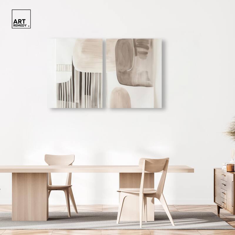 Slumbering Patterns II Canvas Set of 2 by Art Remedy, Gallery Wrapped