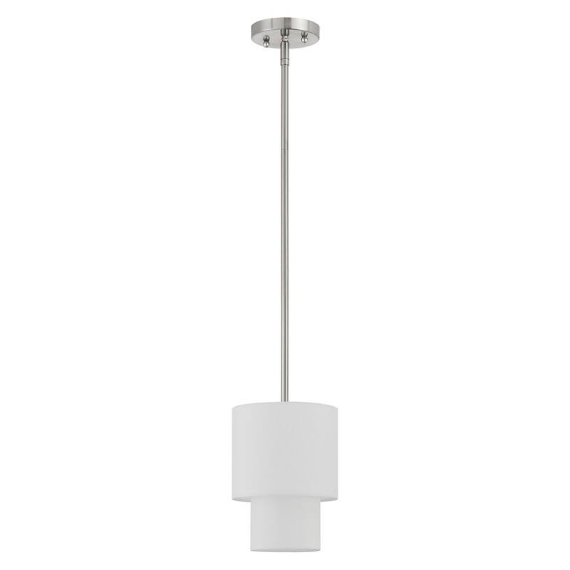 Livex Lighting 1-light Mini Pendant, 51040-91 - 7" DIA 18" - 48" ADJ H
