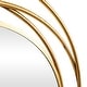 preview thumbnail 32 of 32, Stylish Metal Wall Mirror with Overlapping Circles and Foiled Finish - Gold or Gray
