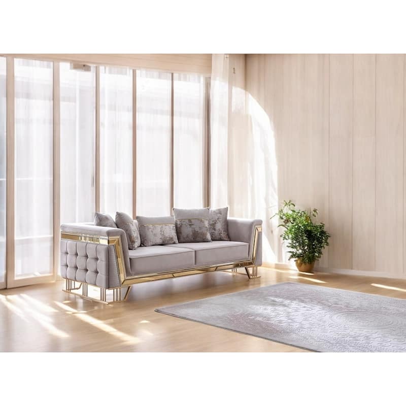 Elvano 3 Pieces Living Room Sets 2 Sofa 1 Chair