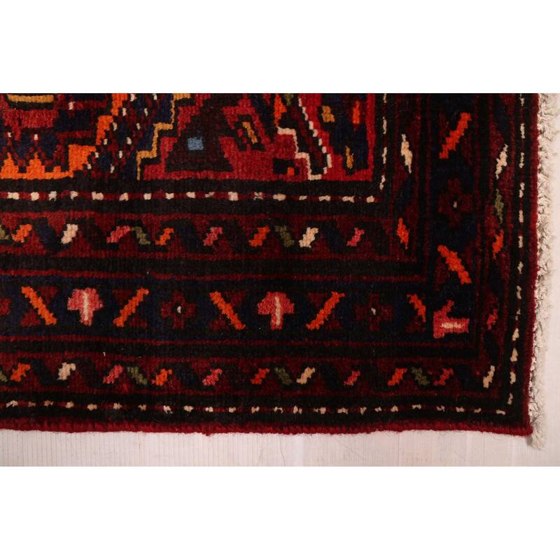 ECARPETGALLERY Hand-knotted Andelz Navy Wool Rug - 3'8 x 9'10