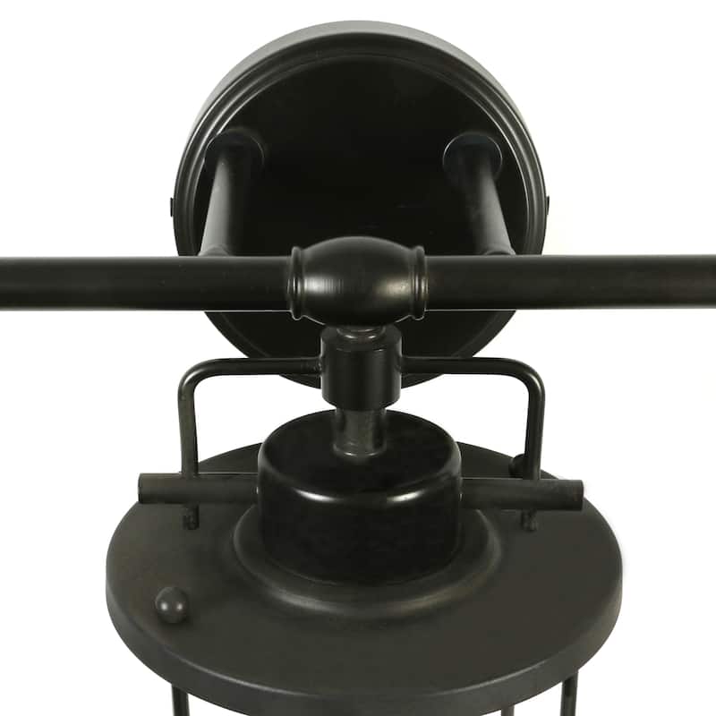 Industrial Metal Cage 3 Light Wall Sconce - 28.0"L x 8.0"W x 13.0"H
