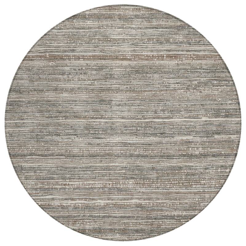 HomeRoots Striped Transitional Rectangle Outdoor Rug
