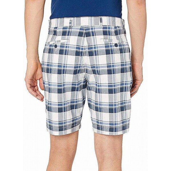plaid chino shorts
