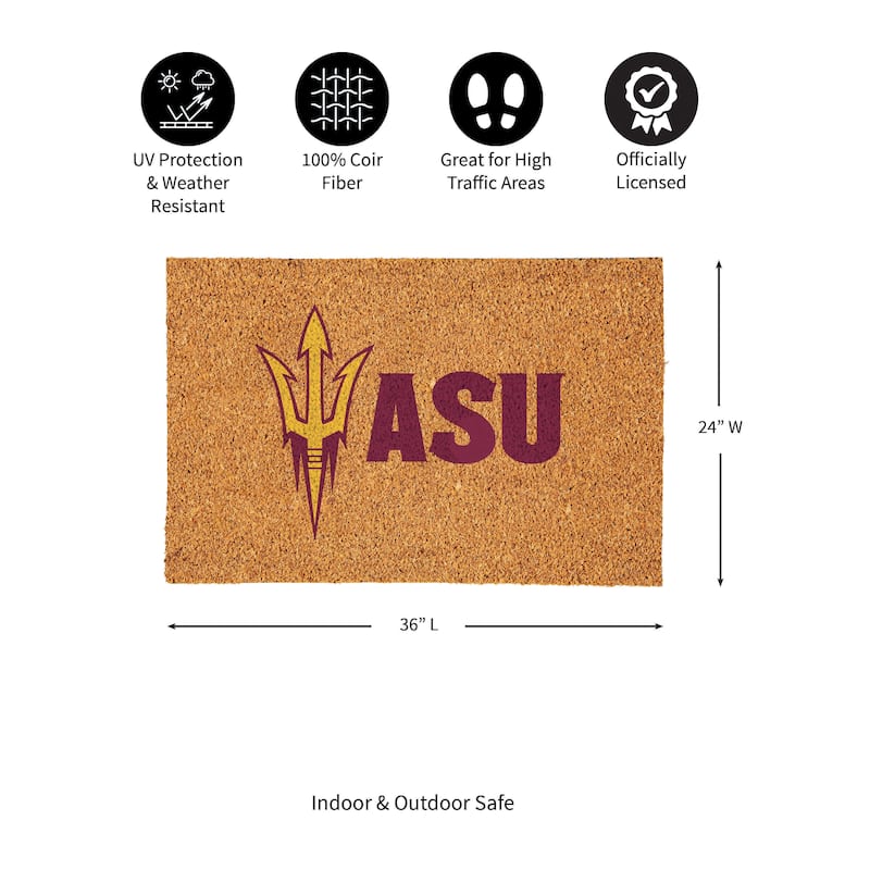 Arizona State University Full Color Indoor/Outdoor Coir Mat