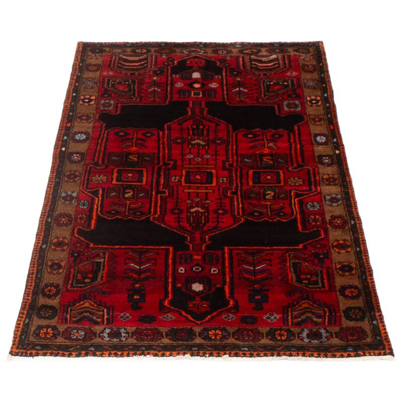 ECARPETGALLERY Hand-knotted Konya Red Wool Rug - 3'10 x 6'9