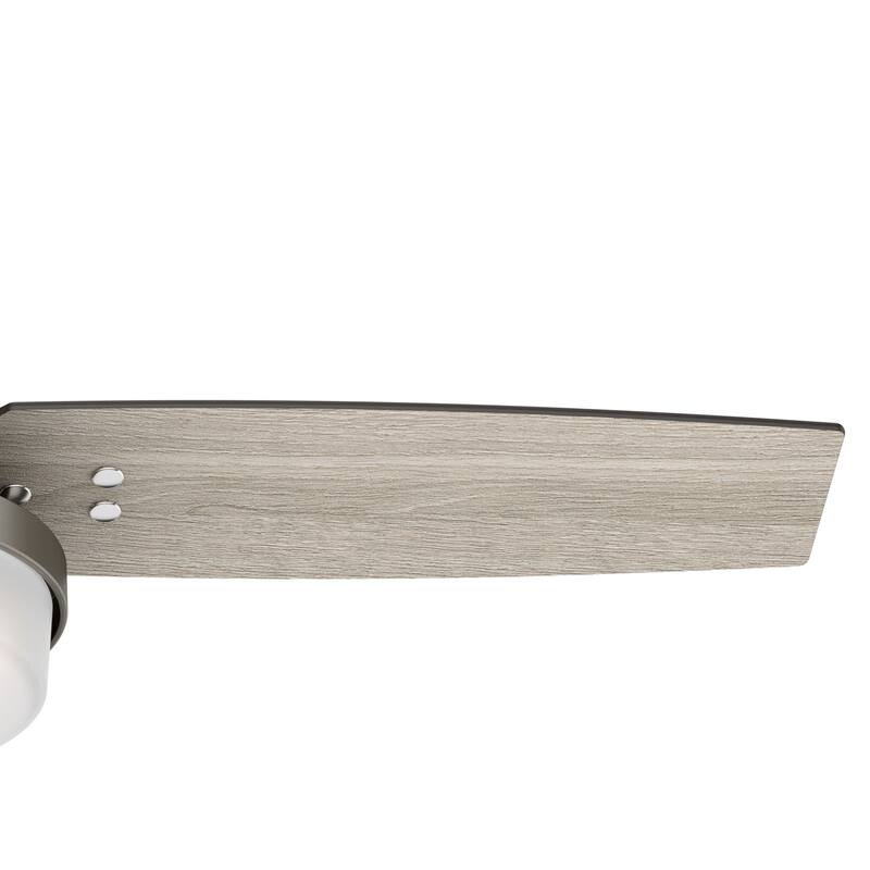 Hunter 44" Sentinel Ceiling Fan with LED Light and Handheld Remote - Soft Modern, Farmhouse, Transitional