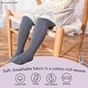 preview thumbnail 4 of 4, CozyWay Cable Knit Leggings, 3 pair, white/black/darkgray