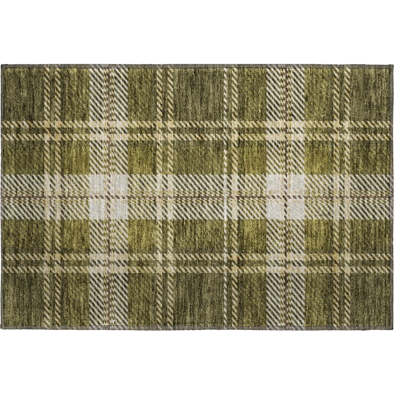 Premium Washable Super Soft Plaid Mayfield Rug