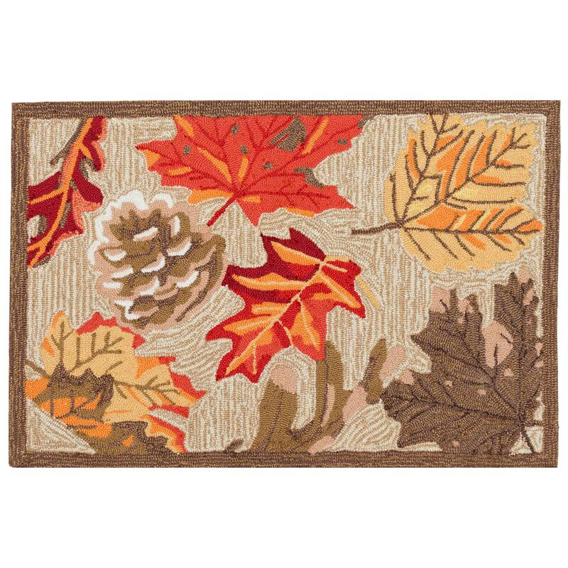 Liora Manne Ravella Falling Leaves Indoor/Outdoor Rug