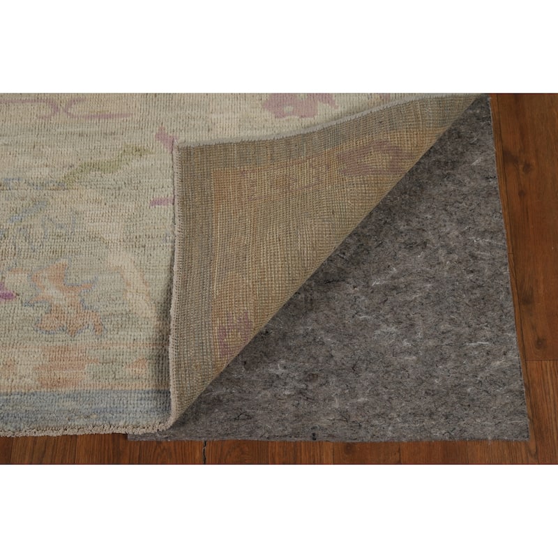 Oushak Turkish Rug Handmade Vegetable Dye Wool Carpet - 8'0" x 9'9"