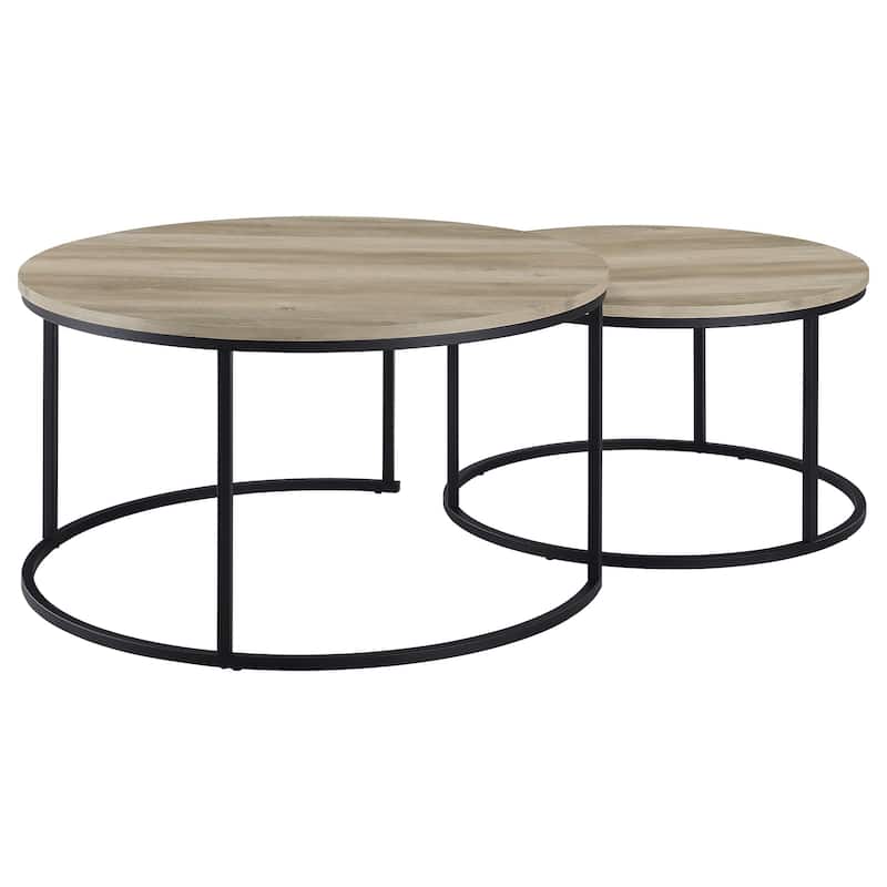 Lainey 2-piece Round Nesting Coffee Table