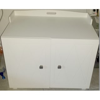Top Product Reviews For Furhaven White Bench Hidden Kitty Litter