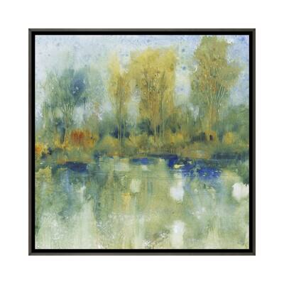 iCanvas "Pond Reflection I" by Tim OToole Framed
