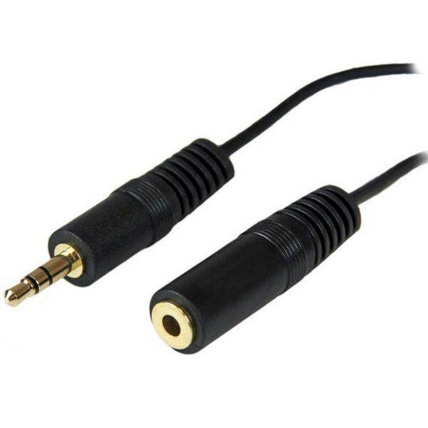 StarTech MU12MF StarTech.com 12 ft PC Speaker Extension Audio Cable - Mini-phone Male - Mini-phone Female - 12ft - Black