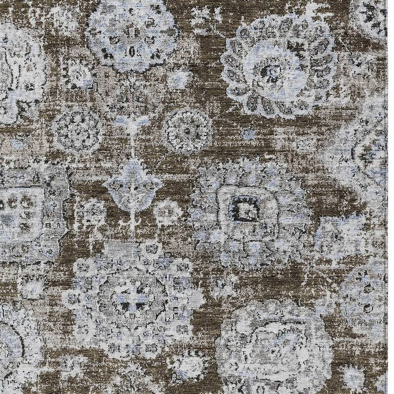 HomeRoots Floral Transitional Rectangle Outdoor Rug