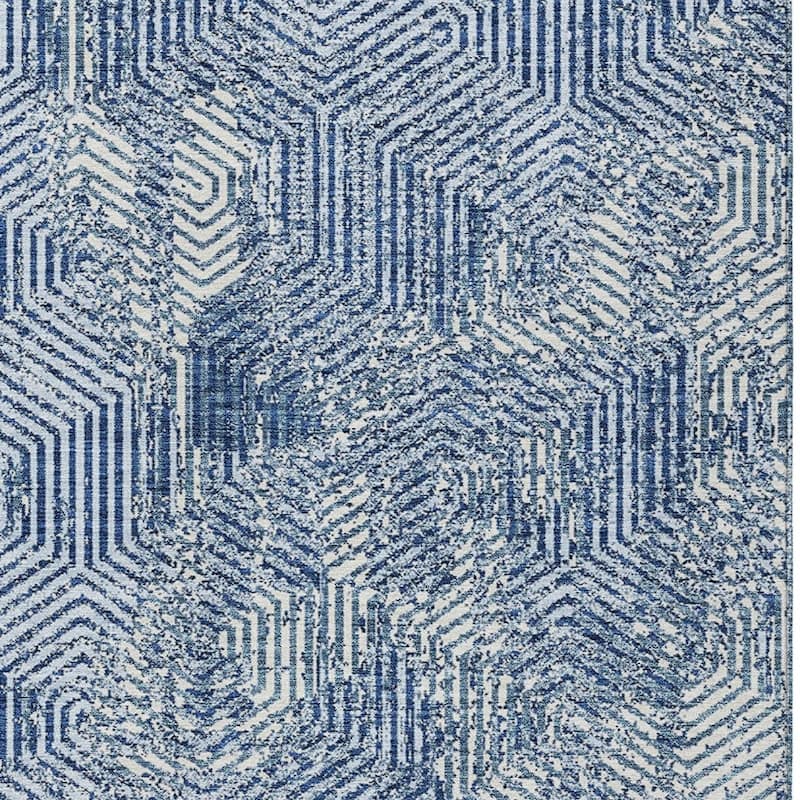 HomeRoots Geometric Transitional Rectangle Outdoor Rug