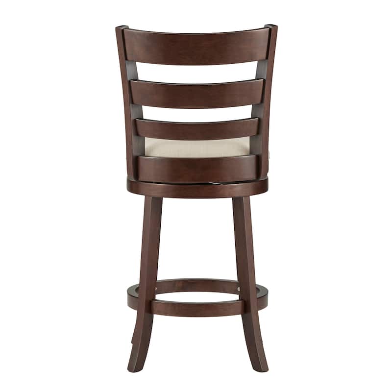 Verona Ladder Back Swivel Counter Height Stool by iNSPIRE Q Classic