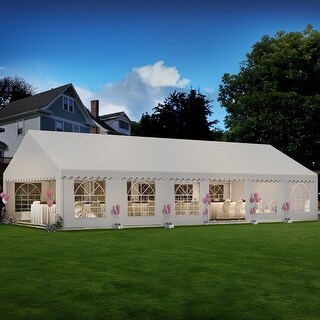 40 Ft. W X 20 Ft. D Party Tent Canopy with Windows - 20 x 40 - Bed Bath ...