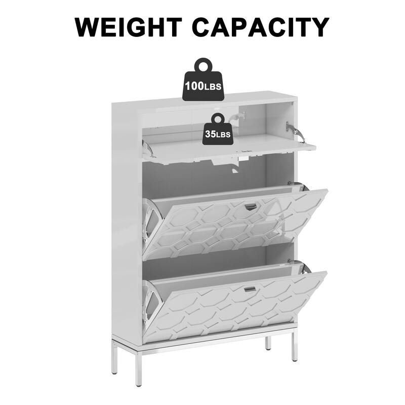 Shoe cabinet for 24 pairs of shoes