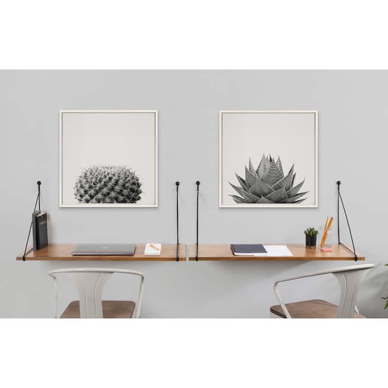 Kate and Laurel Sylvie Haze Framed Canvas by The Creative Bunch Studio