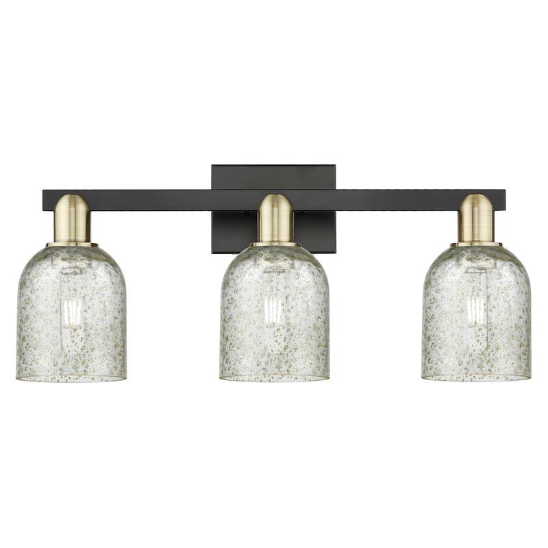 Innovations Lighting 716-3W-11-24 Caledonia Vanity Caledonia 3 Light - Black Antique Brass / Mica