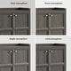 preview thumbnail 14 of 49, Multifunctional Minimalist Side Cabinet with 3D Design